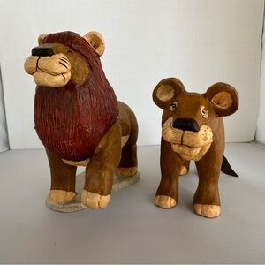 SOLD VTG 1996 House of Hatten Noah’s Ark Two-by-Two Animal Collection Lions